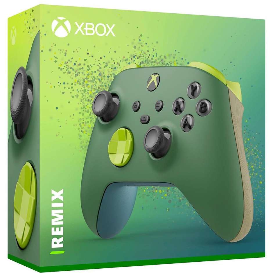 Microsoft Controller Wireless Edizione Speciale Remix per Xbox Series X|S, Colore Verde